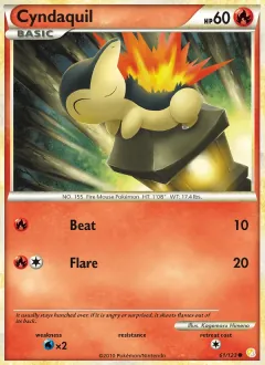 Cyndaquil, HeartGold SoulSilver 61/123