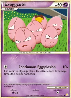Exeggcute, HeartGold SoulSilver 63/123
