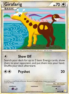 Girafarig, HeartGold SoulSilver 64/123