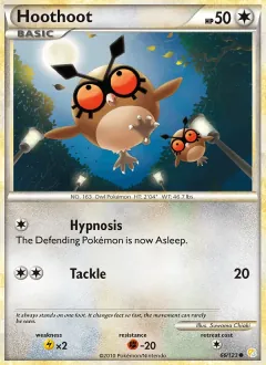 Hoothoot, HeartGold SoulSilver 66/123