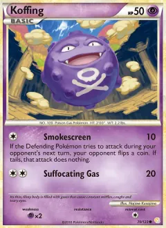 Koffing, HeartGold SoulSilver 70/123