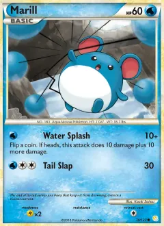 Marill, HeartGold SoulSilver 74/123