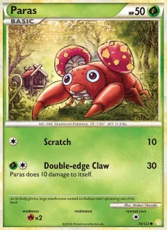 Paras, HeartGold SoulSilver 76/123