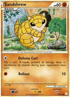 Sandshrew, HeartGold SoulSilver 79/123