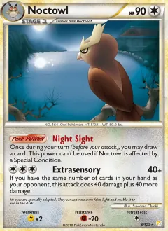 Noctowl, HeartGold SoulSilver 8/123