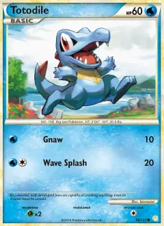 Totodile, HeartGold SoulSilver 86/123