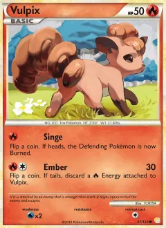 Vulpix, HeartGold SoulSilver 87/123