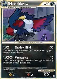 Honchkrow, Undaunted 16/90