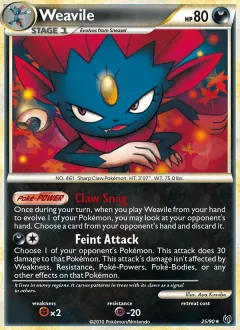 Weavile, Undaunted 25/90