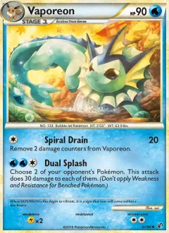 Vaporeon, Undaunted 41/90