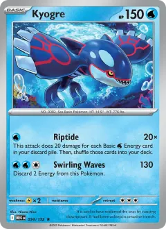 Kyogre, Mega Evolution 034/132
