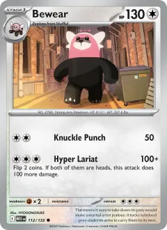 Bewear, Mega Evolution 112/132