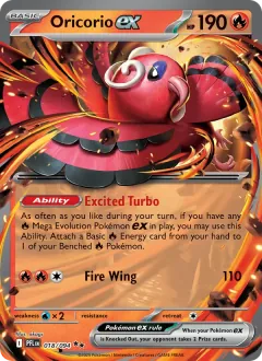 Oricorio ex, Phantasmal Flames 018/94