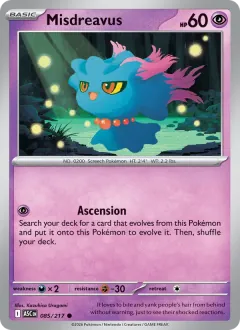 Misdreavus, Ascended Heroes 085/217