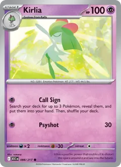 Kirlia, Ascended Heroes 088/217