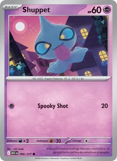 Shuppet, Ascended Heroes 090/217