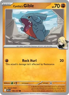 Cynthia's Gible, Ascended Heroes 109/217