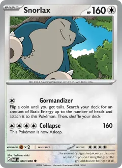 Snorlax, Perfect Order 063/88