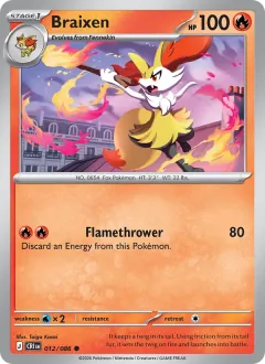 Braixen, Chaos Rising 012/86
