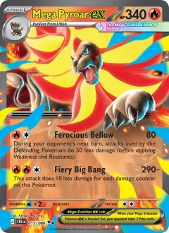 Mega Pyroar ex, Chaos Rising 015/86