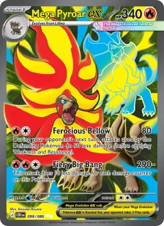 Mega Pyroar ex, Chaos Rising 099/86