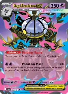 Mega Chandelure ex, Pitch Black 038/84