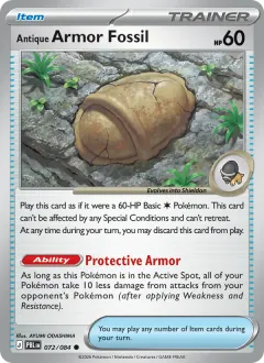 Antique Armor Fossil, Pitch Black 072/84