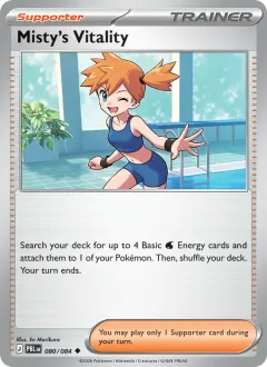 Misty's Vitality, Pitch Black 080/84