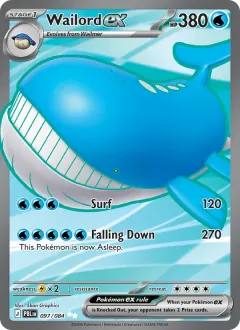 Wailord ex, Pitch Black 097/84