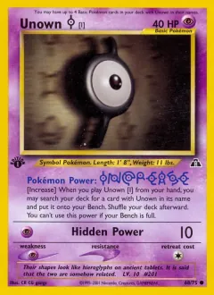 Unown [I], Neo Discovery 68/75
