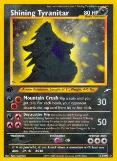 Shining Tyranitar, Neo Destiny 113/105