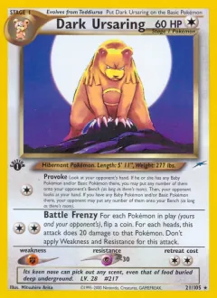 Dark Ursaring, Neo Destiny 21/105