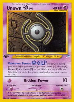 Unown [H], Neo Destiny 28/105