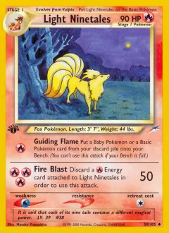 Light Ninetales, Neo Destiny 50/105