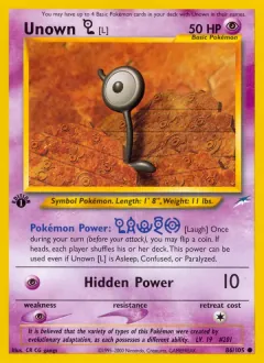 Unown [L], Neo Destiny 86/105