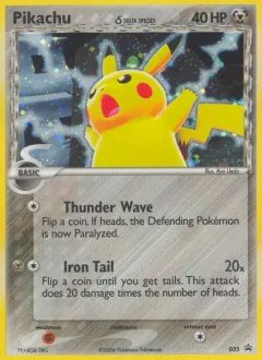 Pikachu δ, Nintendo Black Star Promos 35/40
