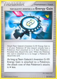 Team Galactic's Invention G-101 Energy Gain, Platinum 116/127