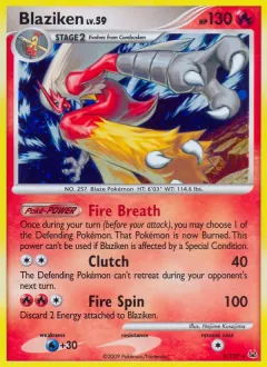 Blaziken, Platinum 3/127