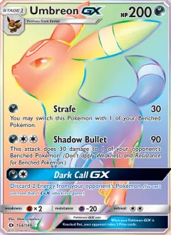 Umbreon GX, Sun & Moon 154/149