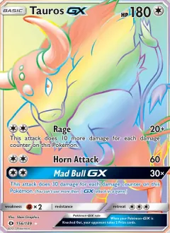 Tauros GX, Sun & Moon 156/149