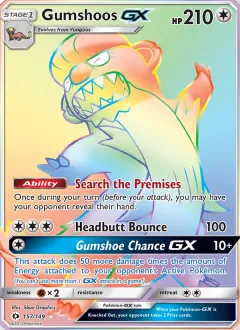 Gumshoos GX, Sun & Moon 157/149
