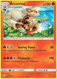 Arcanine, Sun & Moon 22/149