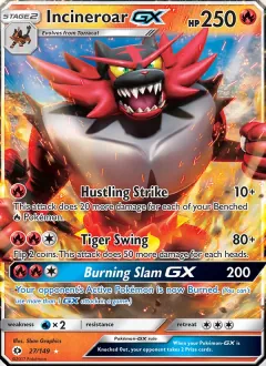 Incineroar GX, Sun & Moon 27/149