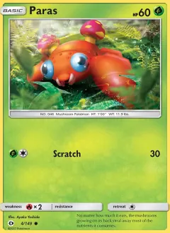 Paras, Sun & Moon 4/149