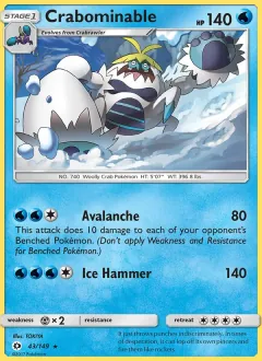 Crabominable, Sun & Moon 43/149