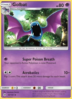 Golbat, Sun & Moon 55/149