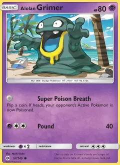 Alolan Grimer, Sun & Moon 57/149