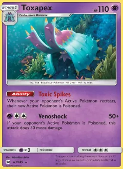 Toxapex, Sun & Moon 63/149