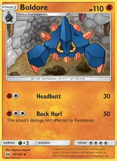 Boldore, Sun & Moon 70/149