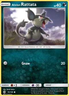 Alolan Rattata, Sun & Moon 76/149